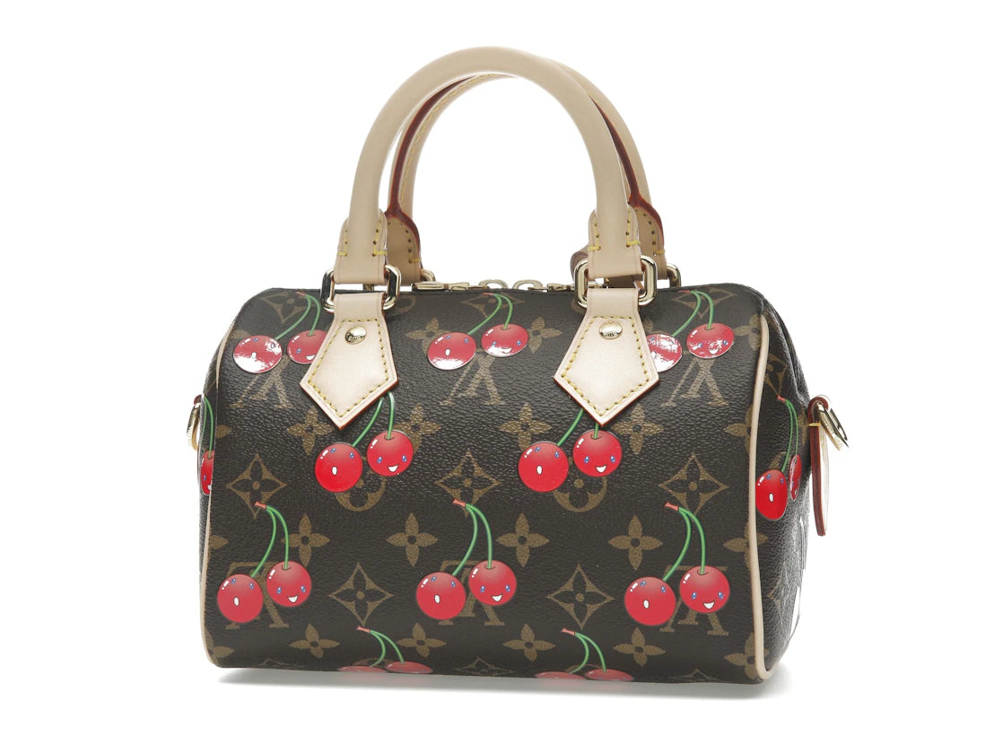 Louis Vuitton x Takashi Murakami Cherry Speedy Bandouliere 20 Brown Monogram